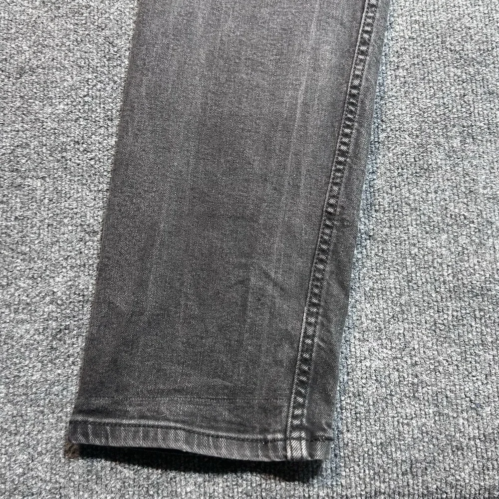Levi's 502 Men's Regular Tapered Fit Dark Wash Black Jeans (Size: 36 x 34)